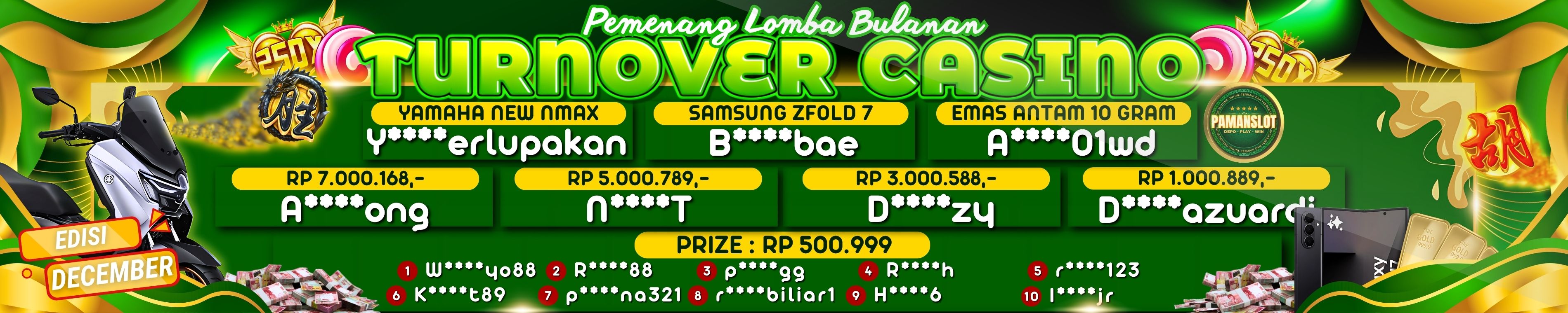 PEMENANG TO BULANAN CASINO